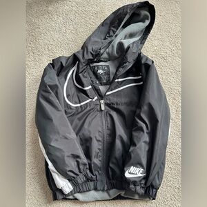 Nike Black and White Hooded Jacket